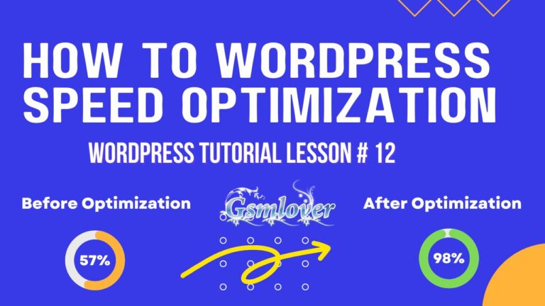 How to Wordpress speed optimization